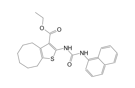 ethyl 2-{[(1-naphthylamino)carbonyl]amino}-4,5,6,7,8,9-hexahydrocycloocta[b]thiophene-3-carboxylate