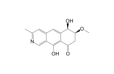 (6R,7S)-6,10-Dihydroxy-7-methoxy-3-methyl-7,8-dihydro-6H-benzo[g]isoquinolin-9-one