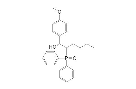 (1R*,2S*)-2-Diphenyphosphinoyl-1-(4-methoxyphenyl)hexan-1-ol