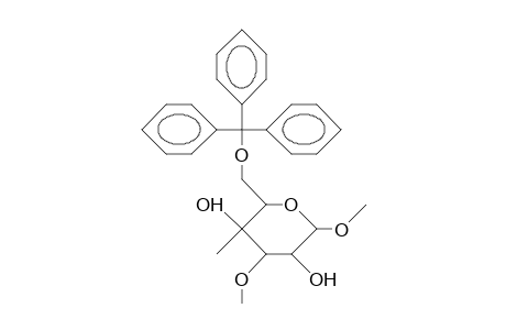 1-O-,3-O-,4-C-Trimethyl-6-O-triphenylmethyl-A-D-glucopyranoside