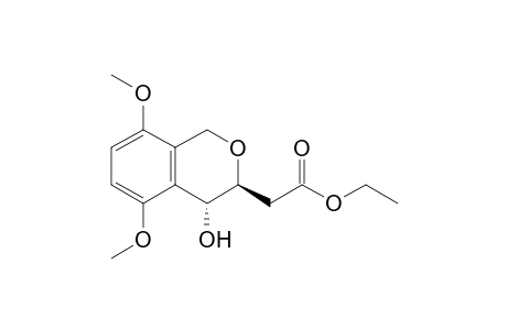 Ethyl 2-[(3S*,4R*)-4-Hydroxy-5,8-dimethoxyisochroman-3-yl]acetate
