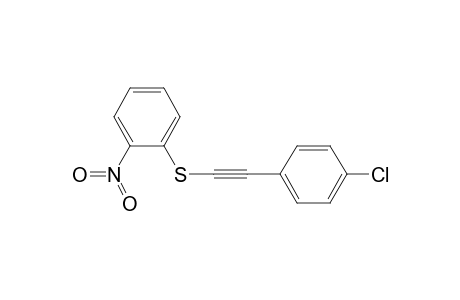 Benzene, 1-[[(4-chlorophenyl)ethynyl]thio]-2-nitro-