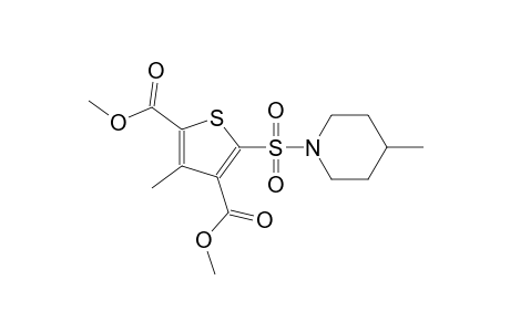 dimethyl 3-methyl-5-[(4-methyl-1-piperidinyl)sulfonyl]-2,4-thiophenedicarboxylate