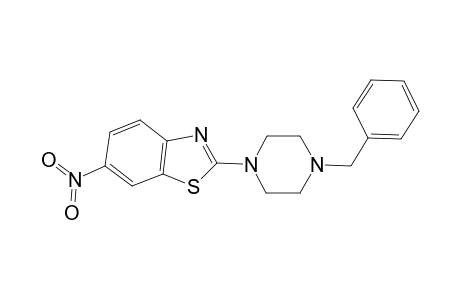 Benzothiazole, 2-(4-benzyl-1-piperazinyl)-6-nitro-
