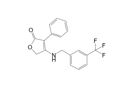 4-phenyl-3-[[3-(trifluoromethyl)benzyl]amino]-2H-furan-5-one