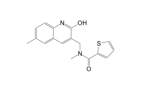 N-[(2-hydroxy-6-methyl-3-quinolinyl)methyl]-N-methyl-2-thiophenecarboxamide
