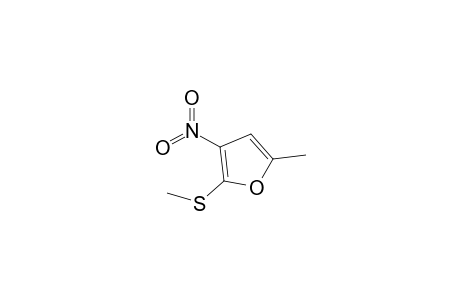 2-Methylthio-5-methyl-3-nitrofuran