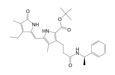 1H-Pyrrole-2-carboxylic acid, 5-[(3-ethyl-1,5-dihydro-4-methyl-5-oxo-2H-pyrrol-2-ylidene)methyl]-4-methyl-3-[3-oxo-3-[(1-phenylethyl)amino]propyl]-, 1,1-dimethylethyl ester, [R-(Z)]-