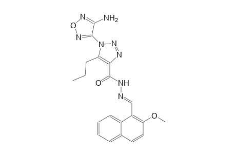 1-(4-amino-1,2,5-oxadiazol-3-yl)-N'-[(E)-(2-methoxy-1-naphthyl)methylidene]-5-propyl-1H-1,2,3-triazole-4-carbohydrazide