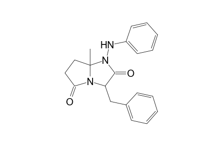 3-Benzyl-7a-methyldihydro-1-phenylamino-1H-pyrrolo[1,2-a]imidazole-2,5-(3H,6H)-dione