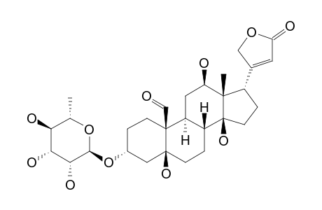 ANTIAROSIDE_K;ANTIARIGENIN_3-ALPHA-O-ALPHA-L-RHAMNOPYRANOSIDE