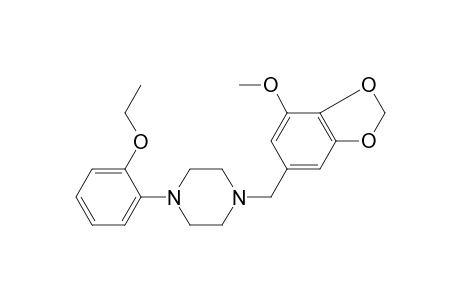 Piperazine, 1-(2-ethoxyphenyl)-4-(3,4-methylenedioxy-5-methoxybenzyl-