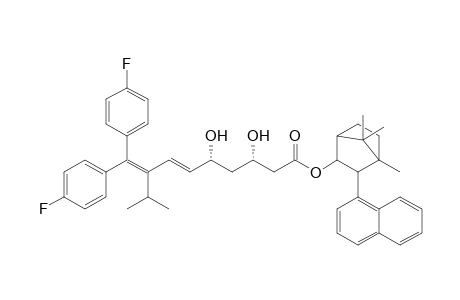 (4R)-4,7,7-Trimethyl-3-exo-(1-naphthyl)bicyclo[2.2.1]heptan-2-exo-yl (E,3S,5R)-8-bis(4-fluorophenyl)methylene-9-methyl-3,5-dihydroxy-6-decenoate