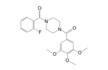 piperazine, 1-(2-fluorobenzoyl)-4-(3,4,5-trimethoxybenzoyl)-