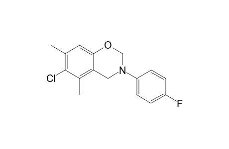 2H-Benzo[e][1,3]oxazine, 6-chloro-3-(4-fluorophenyl)-5,7-dimethyl-3,4-dihydro-