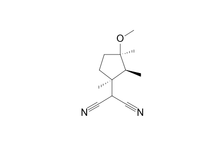 2-[t-3'-Methoxy-1',2',3'-trimethyl-r-1'-cyclopentyl0propanedinitrile