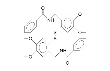 (2,2'-Bis<benzoylaminomethyl>-4,4',5,5'-tetramethoxy)-diphenyl disulfide