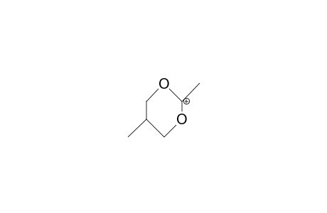 2,5-Dimethyl-1,3-dioxan-2-ylium cation