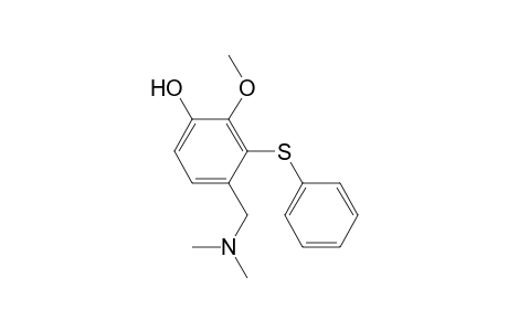 4-[(dimethylamino)methyl]-2-methoxy-3-(phenylthio)phenol