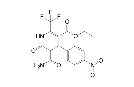 Ethyl 5-carbomoyl-4-(p-nitrophenyl)-6-oxo-2-trifluoromethyl-1,4,5,6-tetrahydropyridine-3-carboxylate