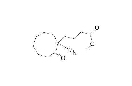 Cyclooctanebutanoic acid, 1-cyano-2-oxo-, methyl ester