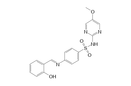 4-[(2-hydroxy-benzylidene)-amino]-N-(5-methoxy-pyrimidin-2-yl)-benzenesulfonamide