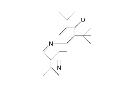 1-Aza-3-isopropenyl-4-cyano-4-methyl-7,9-di(T-butyl)-spiro(4.5)deca-6,9-dien-8-one