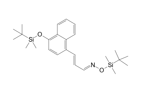 3-[[(4-tert-Butyldimethylsilyl)oxy]-1-naphthalenyl]-(Z)-propenecarboxaldehyde O-(tert-Butyldimethylsilyl)oxime