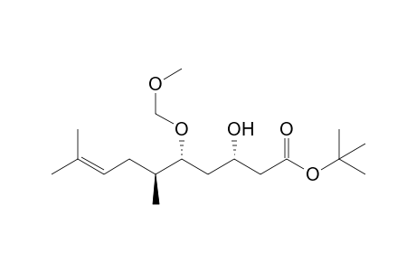 (3S,5R,6S)-3-hydroxy-5-(methoxymethoxy)-6,9-dimethyl-8-decenoic acid tert-butyl ester