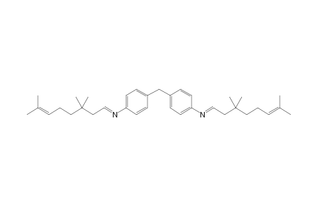 Bis[4-(3',3',7'-trimethyloct-6'-enylideneamino)phenyl]methane