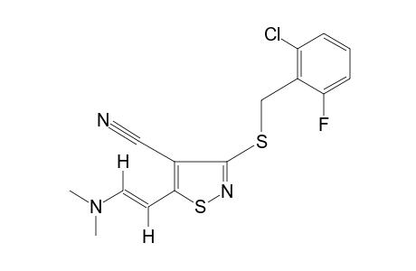 trans-3-[(2-CHLORO-6-FLUOROBENZYL)THIO]-5-[2-(DIMETHYLAMINO)VINYL]-4-ISOTHIAZOLECARBONITRILE