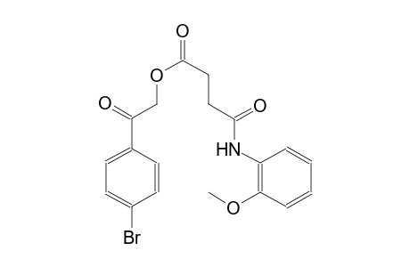 butanoic acid, 4-[(2-methoxyphenyl)amino]-4-oxo-, 2-(4-bromophenyl)-2-oxoethyl ester