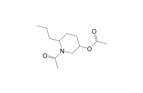 3-Piperidinol, 1-acetyl-6-propyl-, acetate (ester)