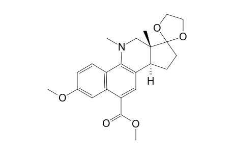 SPIRO-[3-METHOXY-6-METHOXYCARBONYL-11-METHYL-AZAESTRA-1,3,5(10),6,8,(9)-PENTAENE-17,2'-DIOXOLANE