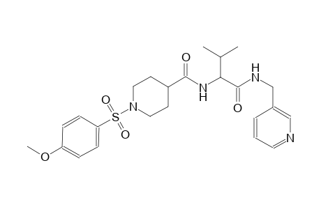 4-piperidinecarboxamide, 1-[(4-methoxyphenyl)sulfonyl]-N-[(1S)-2-methyl-1-[[(3-pyridinylmethyl)amino]carbonyl]propyl]-