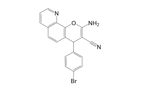 2-Amino-4-(4-bromophenyl)-4H-pyrano[3,2-h]quinoline-3-carbonitrile