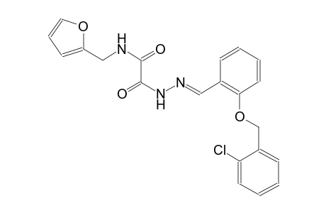 2-(2-{2-[(2-chlorobenzyl)oxy]benzylidene}hydrazino)-N-(2-furylmethyl)-2-oxoacetamide