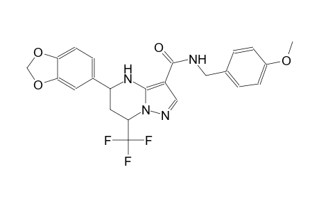 5-(1,3-benzodioxol-5-yl)-N-(4-methoxybenzyl)-7-(trifluoromethyl)-4,5,6,7-tetrahydropyrazolo[1,5-a]pyrimidine-3-carboxamide
