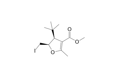 cis-5-Iodomethyl-2-methyl-4-tert-butyl-4,5-dihydrofuran-3-carboxylic acid methyl ester