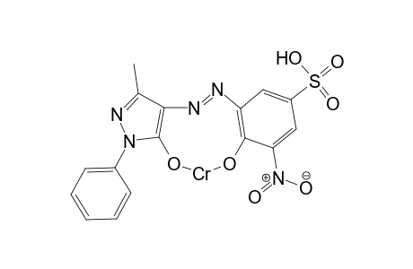 2-Amino-6-nitro-1-phenol-4-sulfonic acid->3-Methyl-1-phenyl-5-pyrazolon/1:1Cr complex
