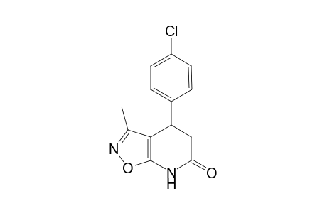 4-(4-Chlorophenyl)-3-methyl-4,7-dihydroisoxazolo[5,4-b]pyridin-6(5H)-one