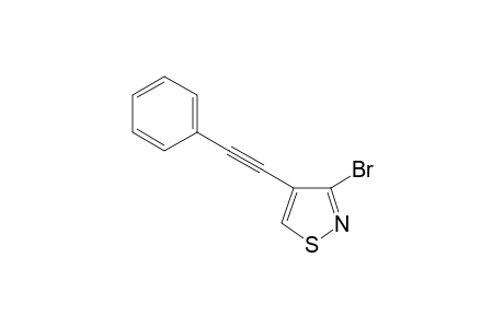 3-bromo-4-(2-phenylethynyl)-1,2-thiazole