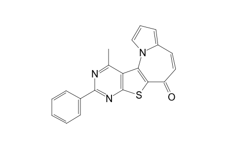 11-Methyl-6-oxo-9-phenyl-pyrimido[3',2':4,5]thieno-[2,3-f]pyrrolo[1,2-a]azepine