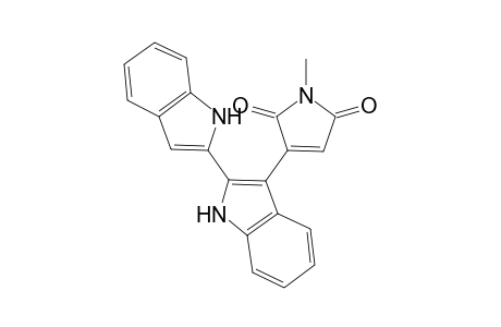 3-[2-(1H-indol-2-yl)-1H-indol-3-yl]-1-methyl-3-pyrroline-2,5-quinone