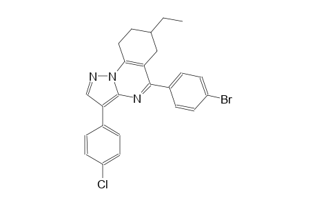 pyrazolo[1,5-a]quinazoline, 5-(4-bromophenyl)-3-(4-chlorophenyl)-7-ethyl-6,7,8,9-tetrahydro-