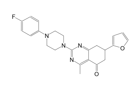 5(6H)-quinazolinone, 2-[4-(4-fluorophenyl)-1-piperazinyl]-7-(2-furanyl)-7,8-dihydro-4-methyl-