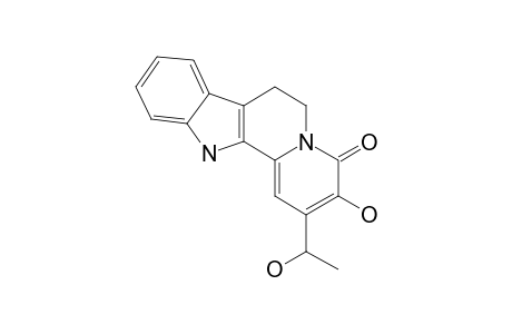 NAUCLEALINE-B;INDOLO-[2,3-ALPHA]-QUINOLIZINE-2-(1-HYDROXYETHYL)-3-HYDROXY-4,6,7,12-TETRAHYDRO-4-ONE