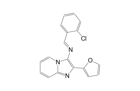 imidazo[1,2-a]pyridin-3-amine, N-[(E)-(2-chlorophenyl)methylidene]-2-(2-furanyl)-