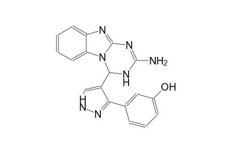 phenol, 3-[4-(2-amino-3,4-dihydro[1,3,5]triazino[1,2-a]benzimidazol-4-yl)-1H-pyrazol-3-yl]-