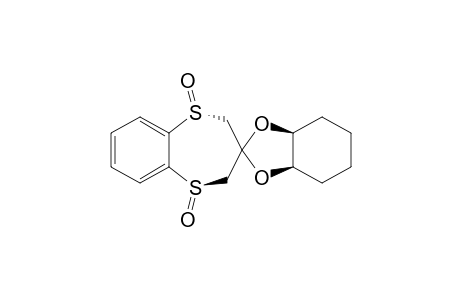 (1R,5R,1'R,6'S)-Spiro[1,5-benzodithiepane-3,8'-[7,9]dioxabicyclo[4.3.0]nonane]1,5-dioxide